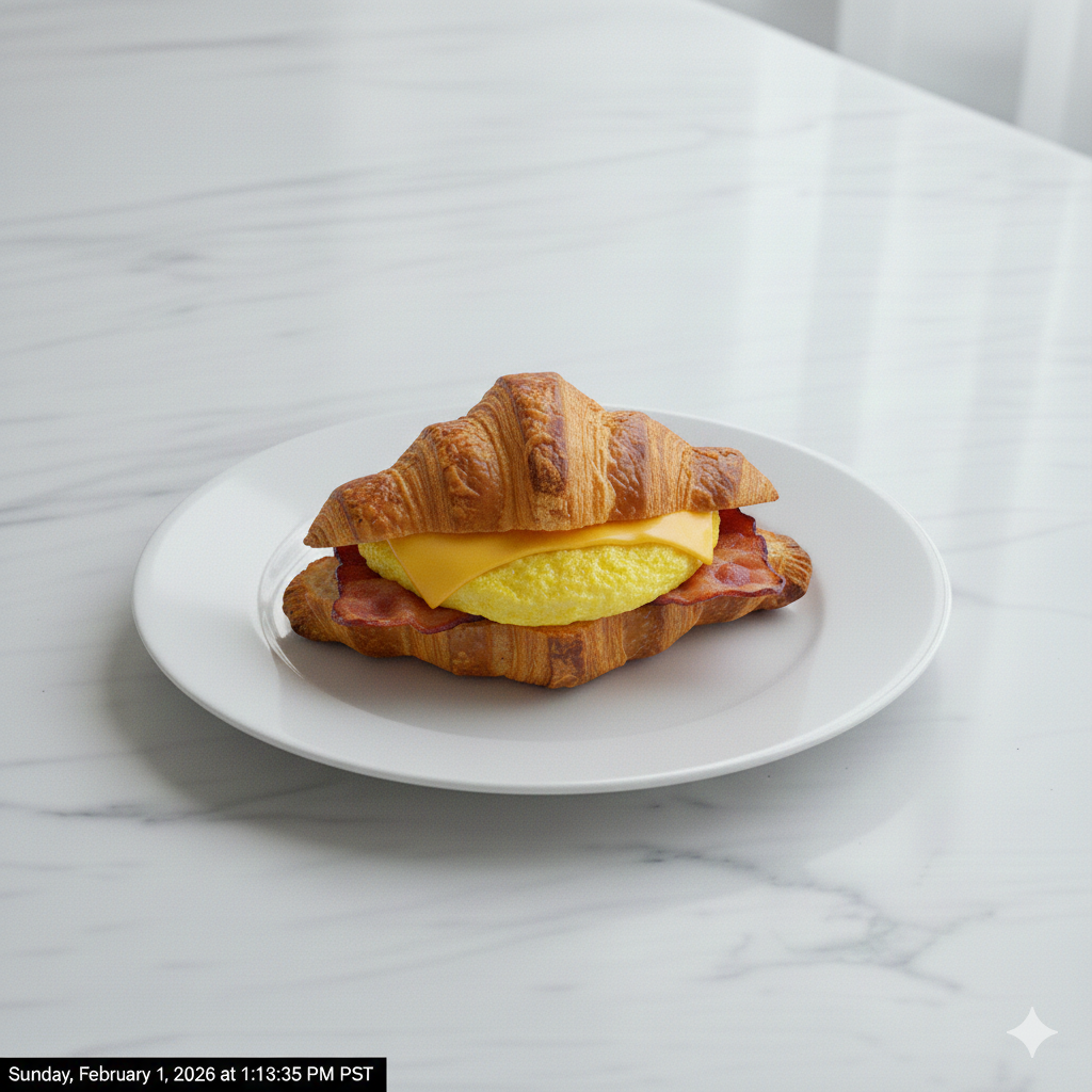 Bacon and Egg Croissant